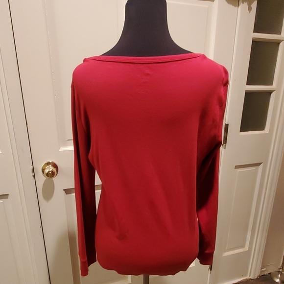 Red button up sweater - Picture 2 of 2